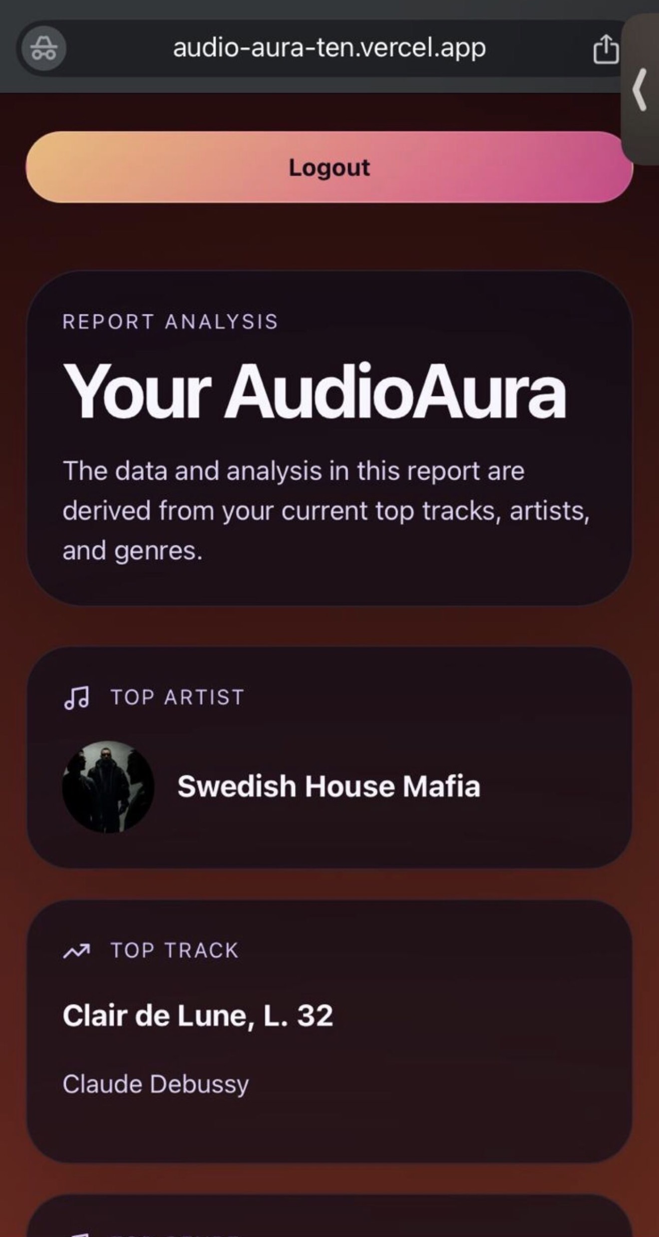 Example of Aura Result